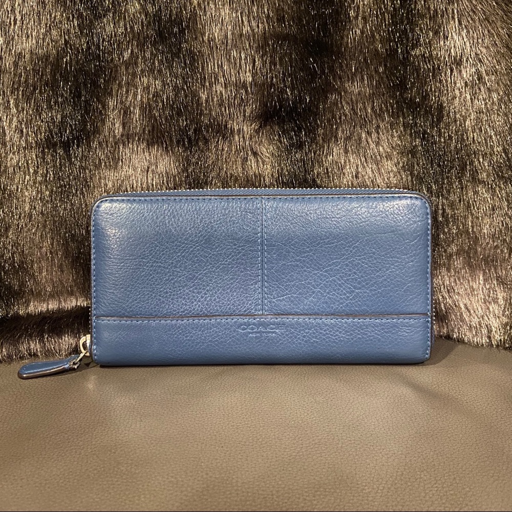 Blue leather Coach Wallet